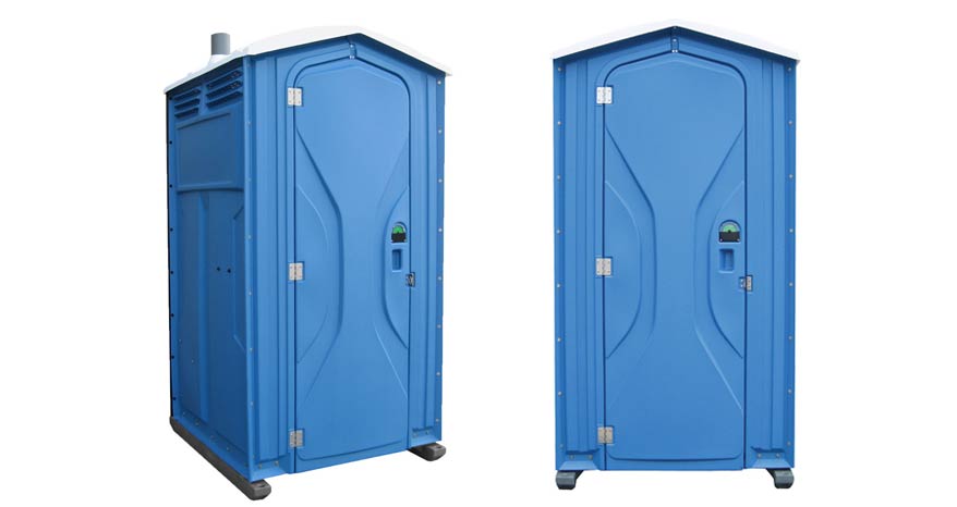Long-term porta potty units on site in Annapolis, Maryland